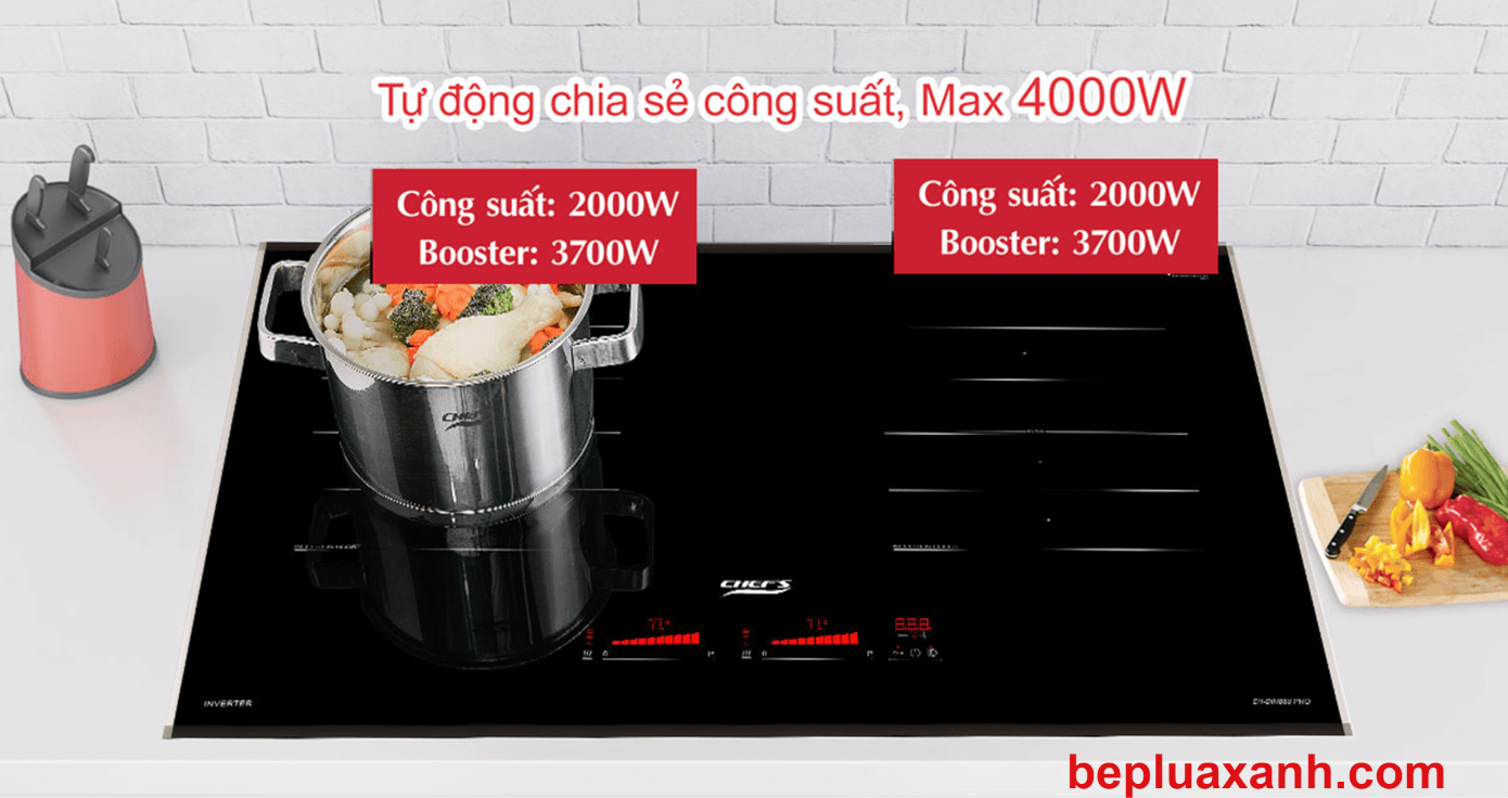 Công suất lớn Booster Max lên tới 4000W
